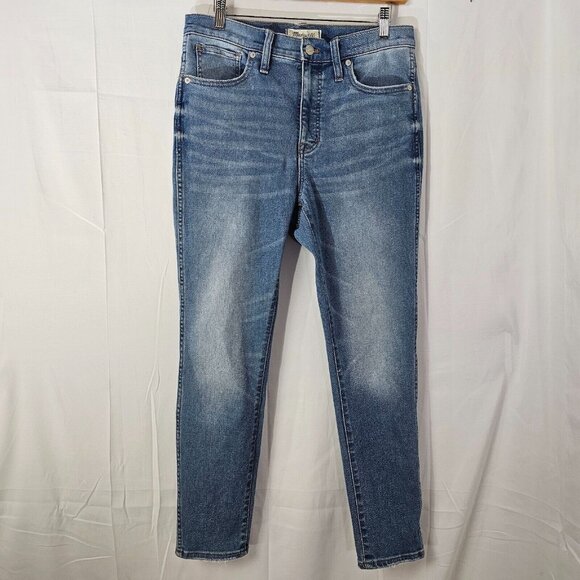Madewell Denim - Madewell Jeans Womens 29 32x26 Blue 10" High Rise Skinny Crop Denim Stretch